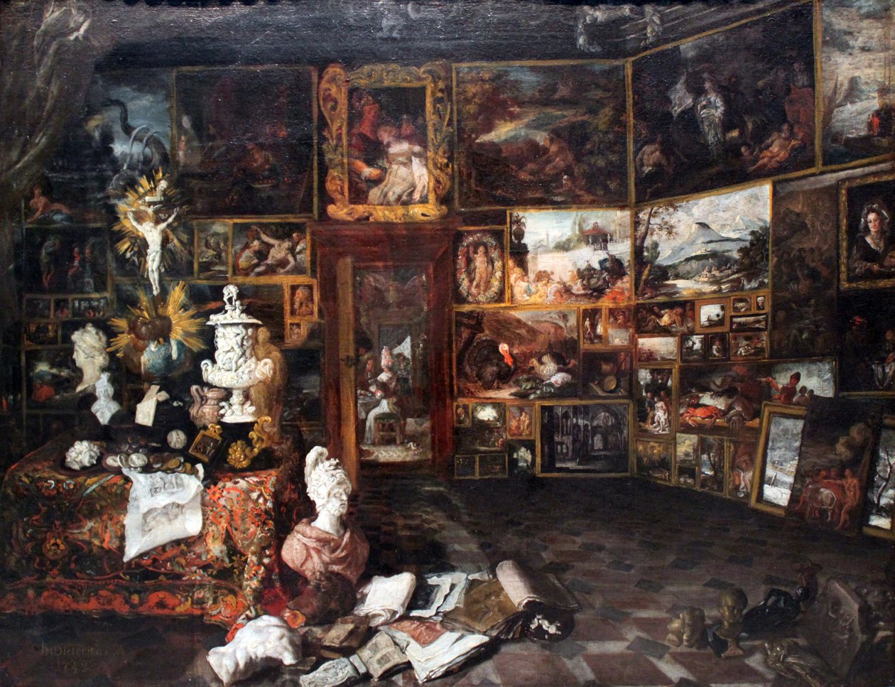 Representación de una galería de arte de Christian Wilhelm Ernst Dietrich