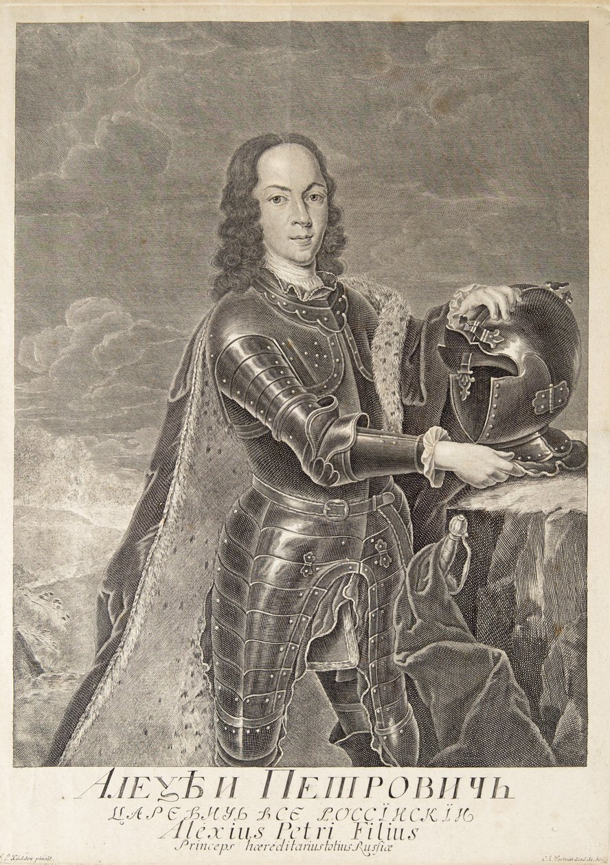 Retrato del Zarevich Alexei Petrovich de Rusia de Christian Albrecht Wortmann