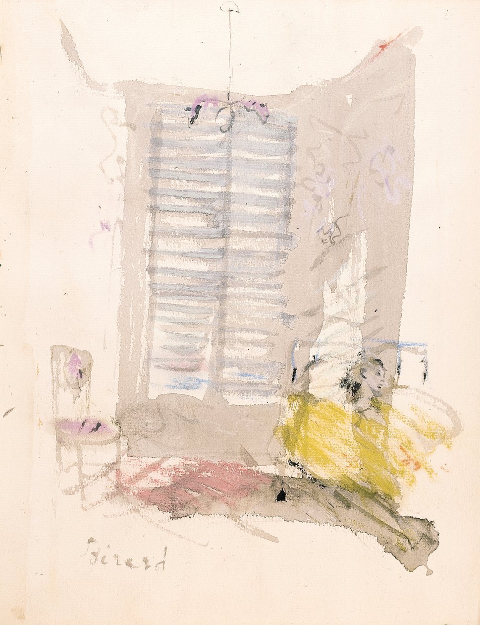 Ilustración de "Mil arrepentimientos", de Elsa Triolet de Christian Bérard