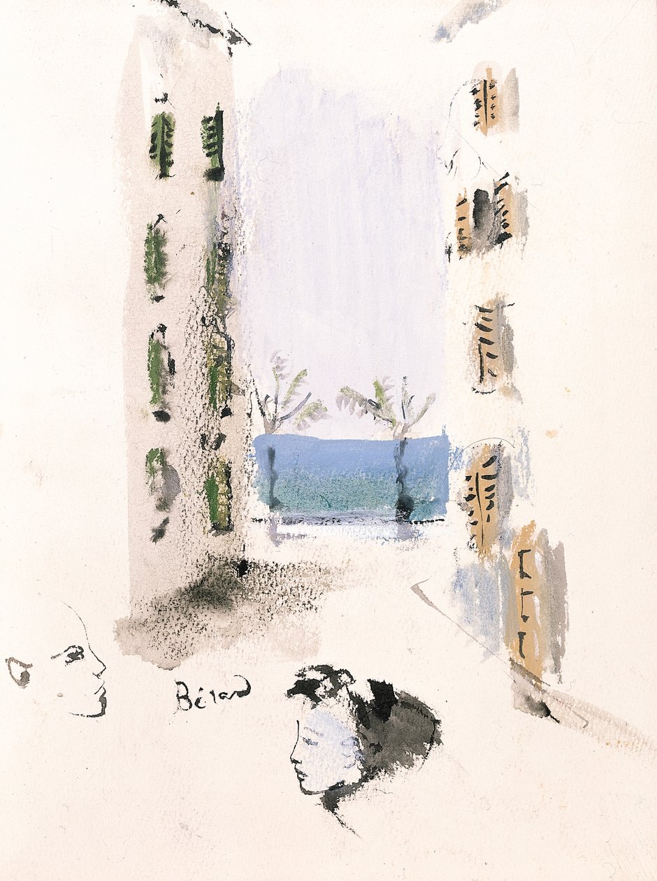 Ilustración de "Mil arrepentimientos", de Elsa Triolet de Christian Bérard