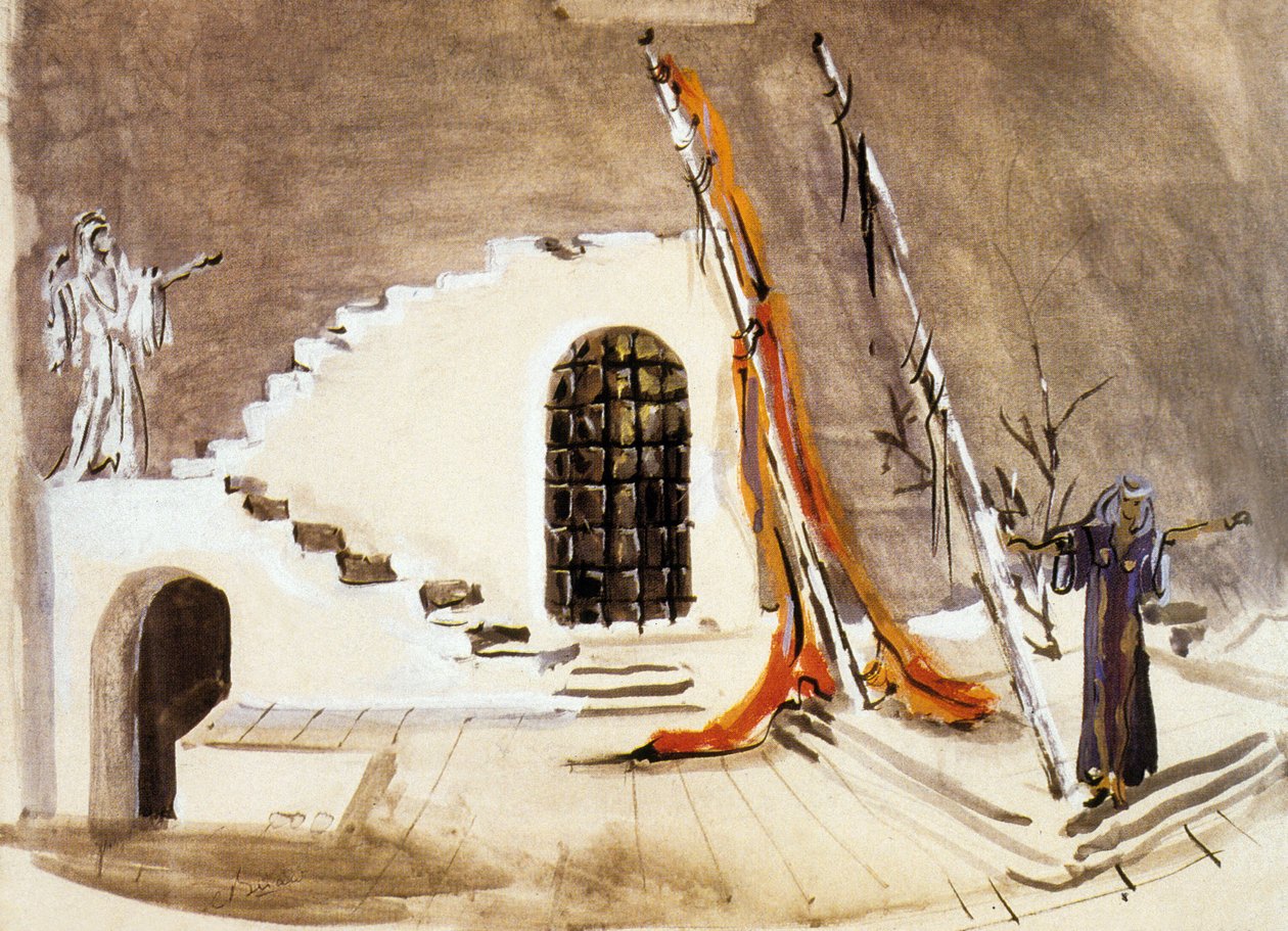 Escenografía de "Sodoma y Gomorra", de Jean Giraudoux de Christian Bérard