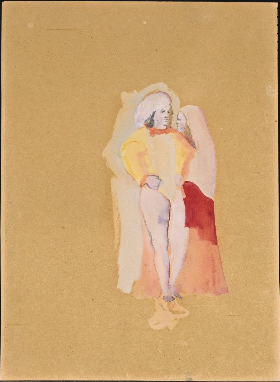La pareja (gouache y acuarela sobre papel) de Christian Bérard