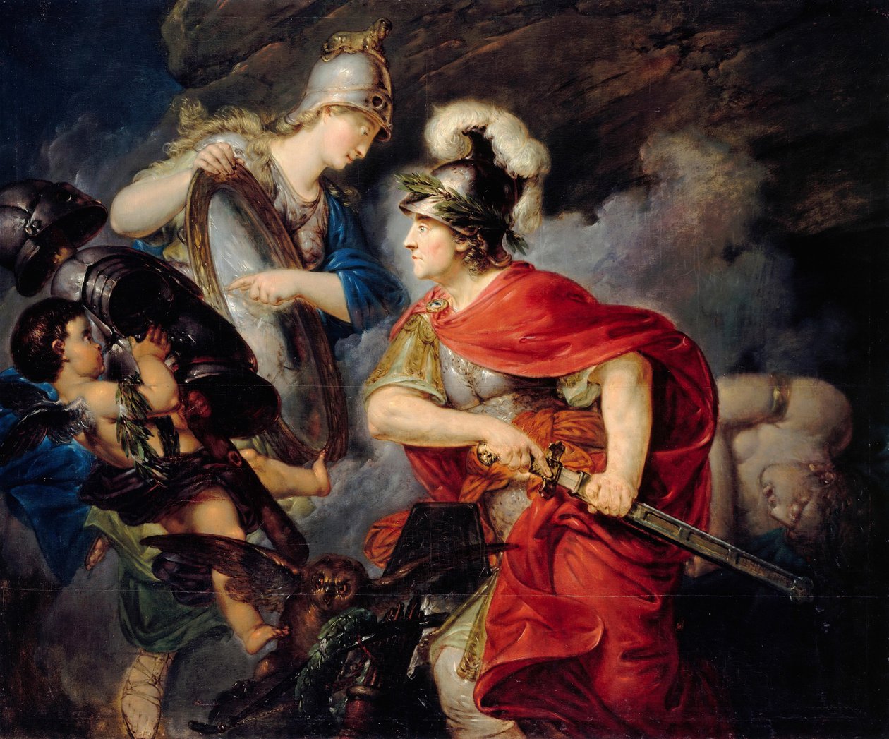 Alegoría de Federico el Grande como Perseo El comienzo de la Guerra de los Siete Años de Christian Bernhard Rode