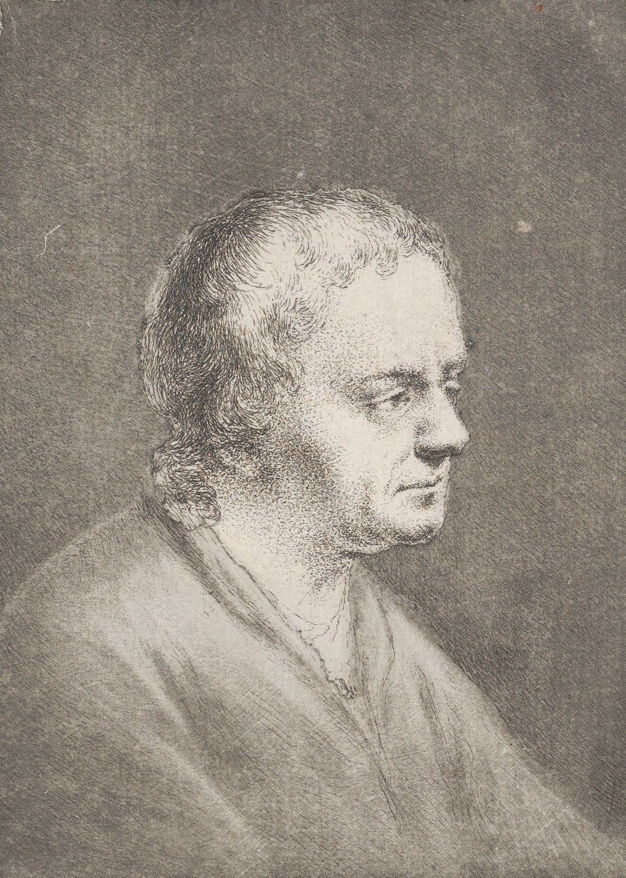 Retrato de Christian Bernhard Rode, el Padre del Artista, ca. 1756 de Christian Bernhard Rode