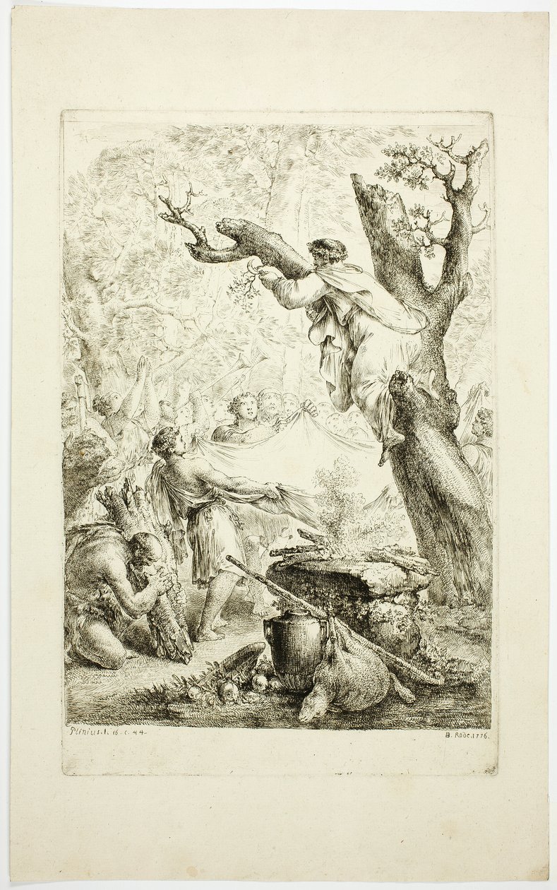 Escena de Plinio de Christian Bernhard Rode