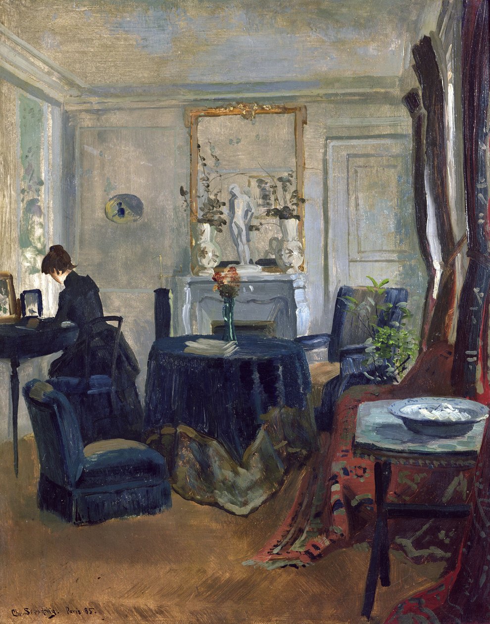 interiores, París de Christian Eriksen Skredsvig