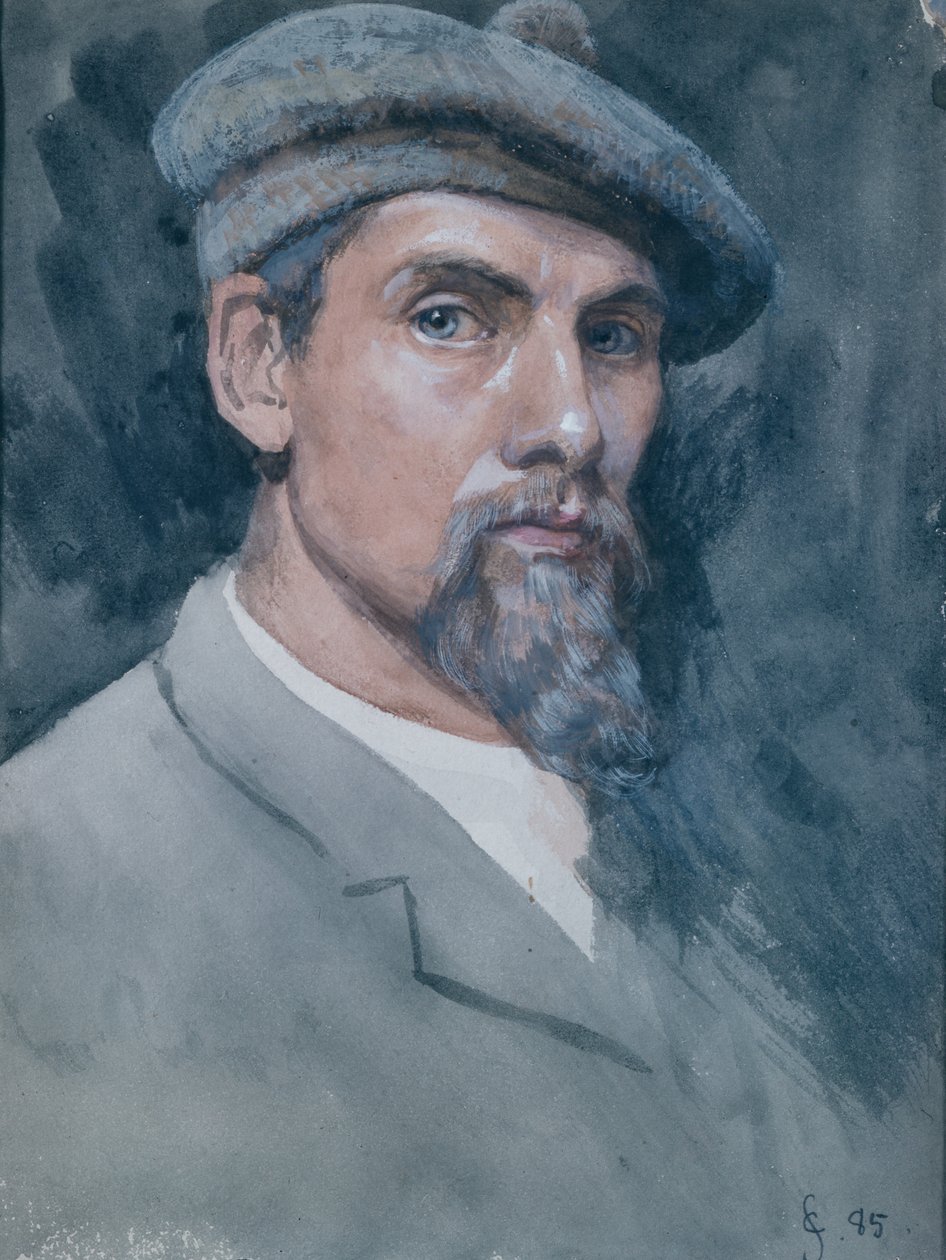 Auto retrato de Christian Eriksen Skredsvig