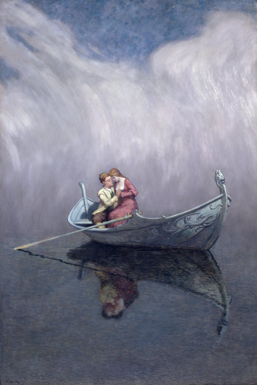 La princesa y la mitad del reino (óleo sobre lienzo) de Christian Eriksen Skredsvig