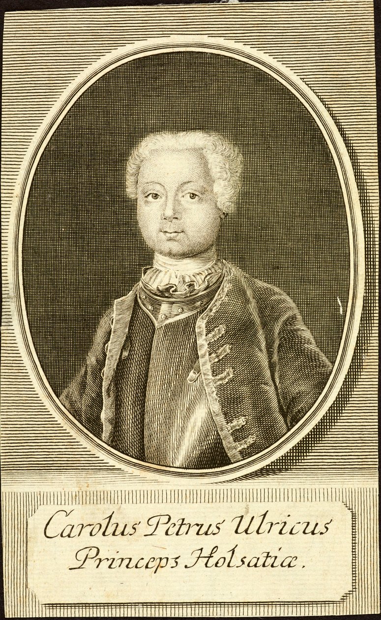 Retrato del Duque Karl Peter Ulrich de Holstein-Gottorp de Christian Friedrich Fritzsch