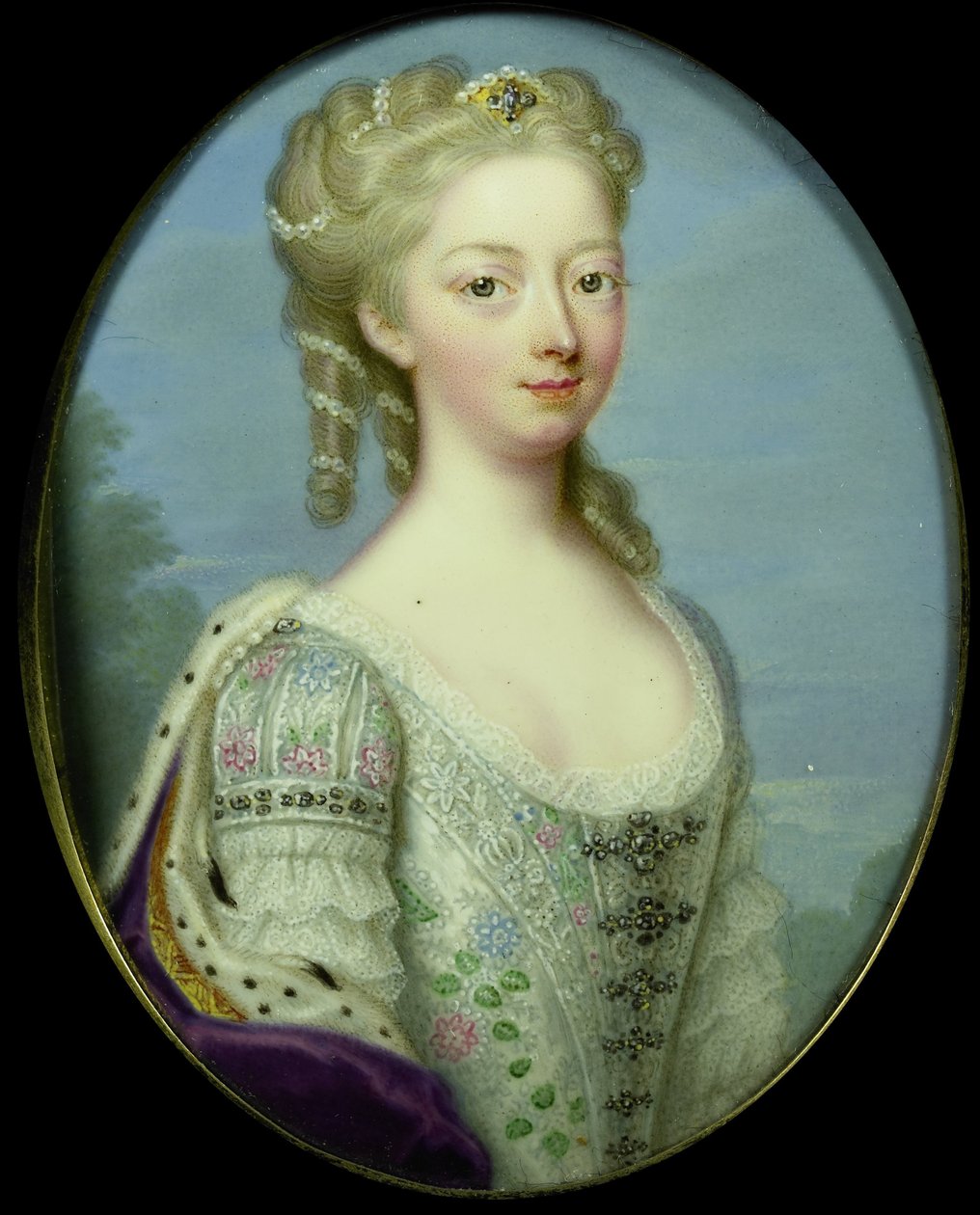Ana, princesa de Hannover (1709-59), esposa de Guillermo IV, príncipe de Orange-Nassau de Christian Friedrich Zincke