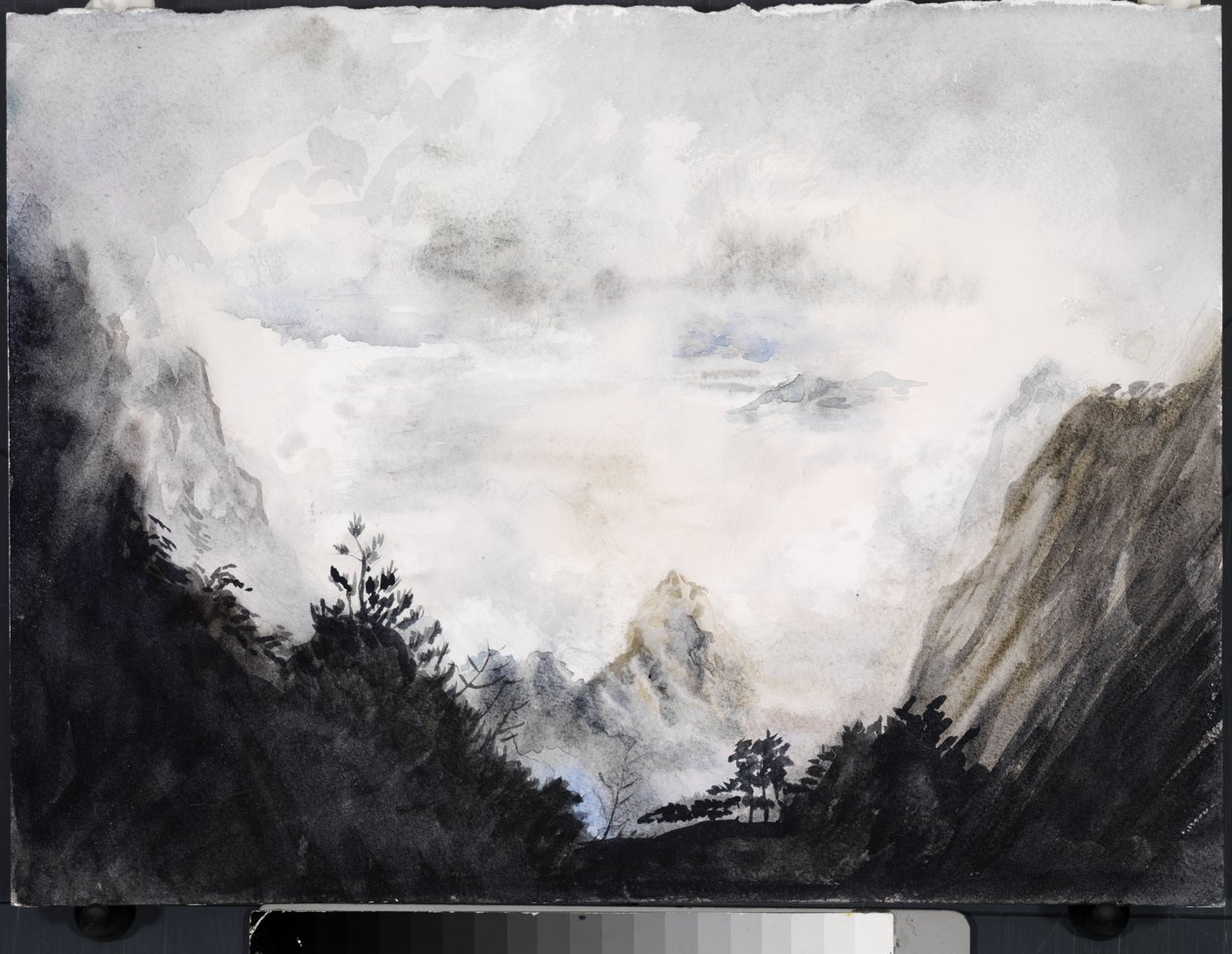 Tierra de los inmortales, 2015 (acuarela sobre papel) de Christian Furr