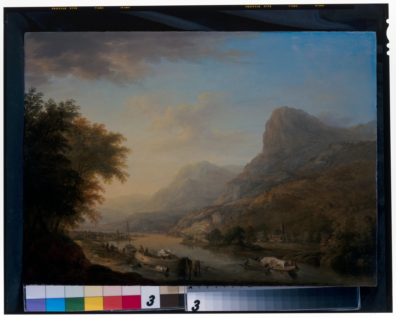 Paisaje fluvial montañoso de Christian Georg the Elder Schuetz