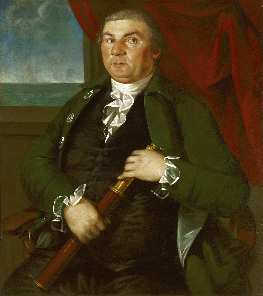 Capitán David Coats, c.1775 (óleo sobre lienzo) de Christian Gullager