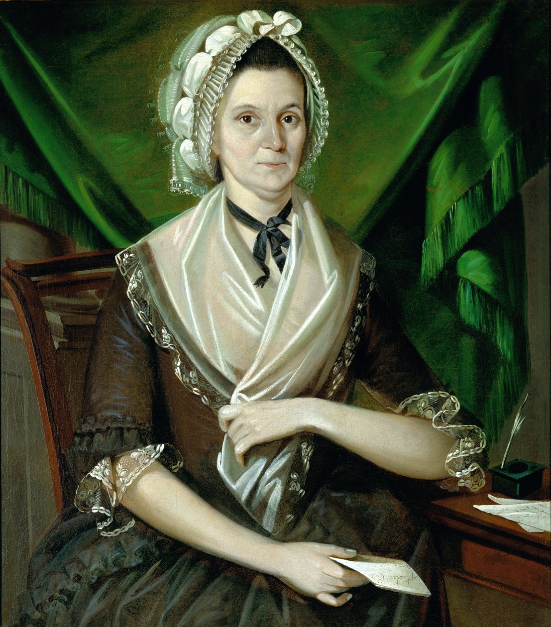 Mrs. David Coats, c.1775 (óleo sobre lienzo) de Christian Gullager