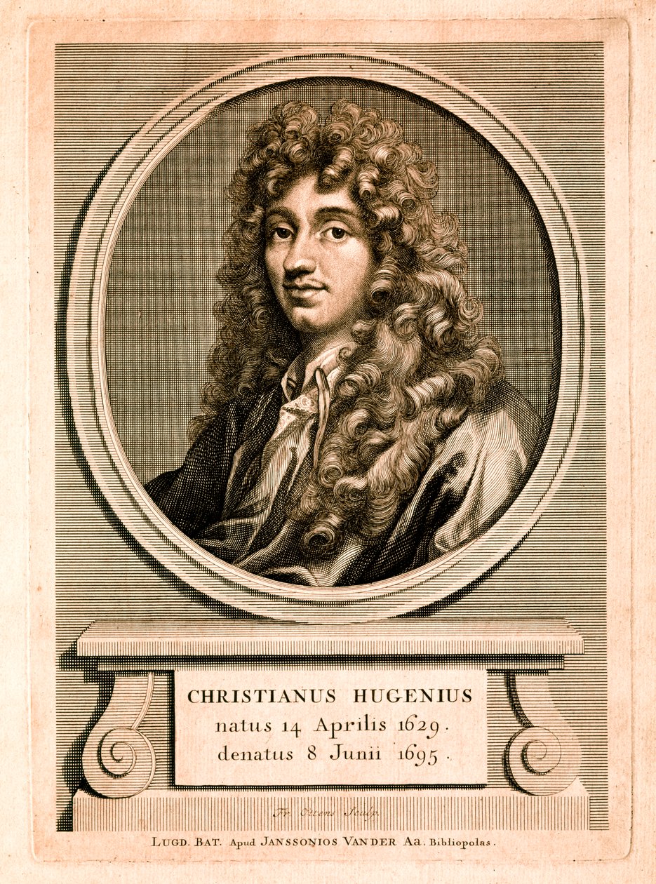 Retrato de Christiaan Huygens (grabado) de Christian Huygens