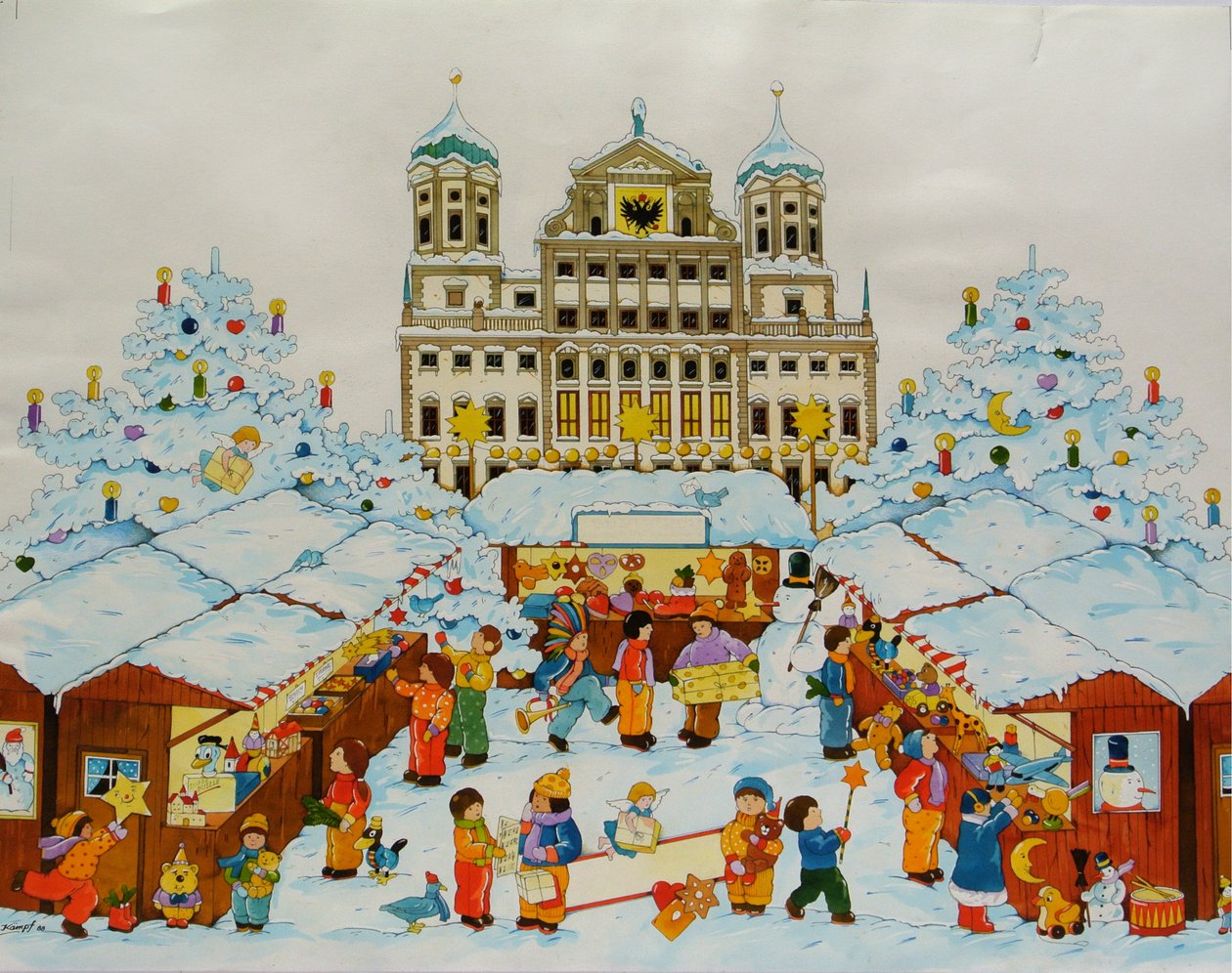 Mercado de Navidad (Ciudad Vieja de Augsburgo) de Christian Kaempf