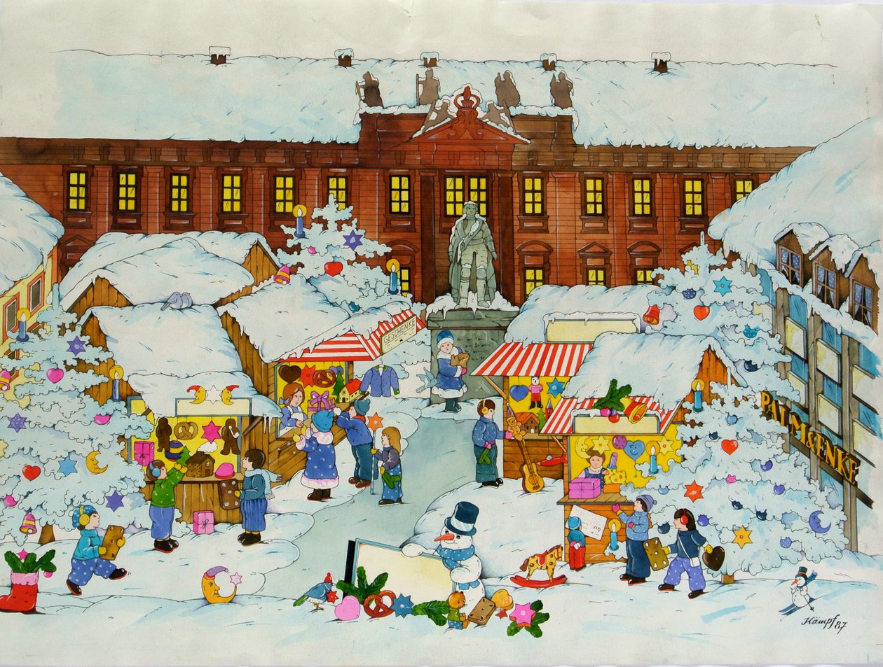 Mercado de Navidad (Ciudad Vieja, Universidad de Erlangen) de Christian Kaempf