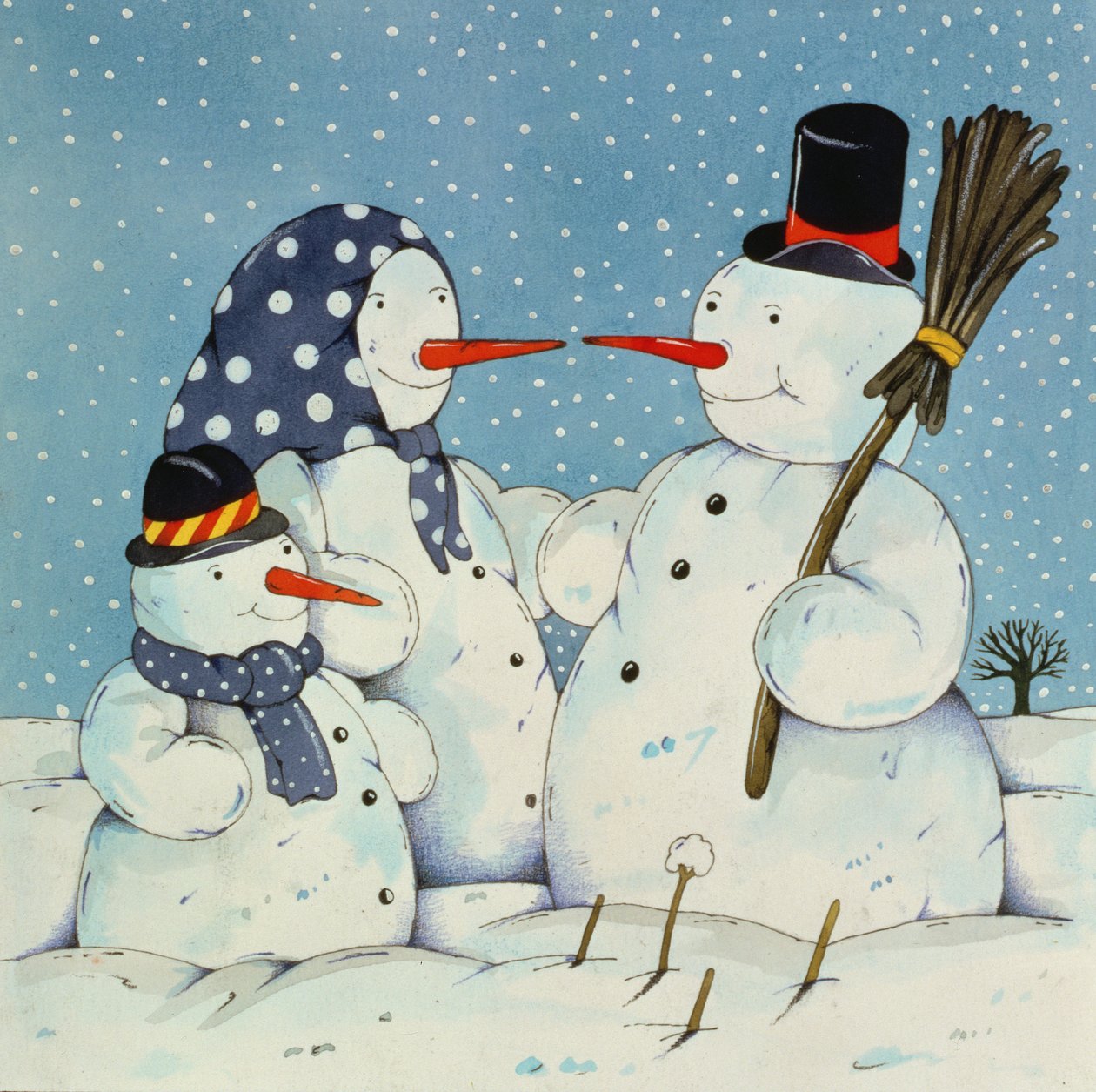 La familia de muñecos de nieve, 1997 de Christian Kaempf