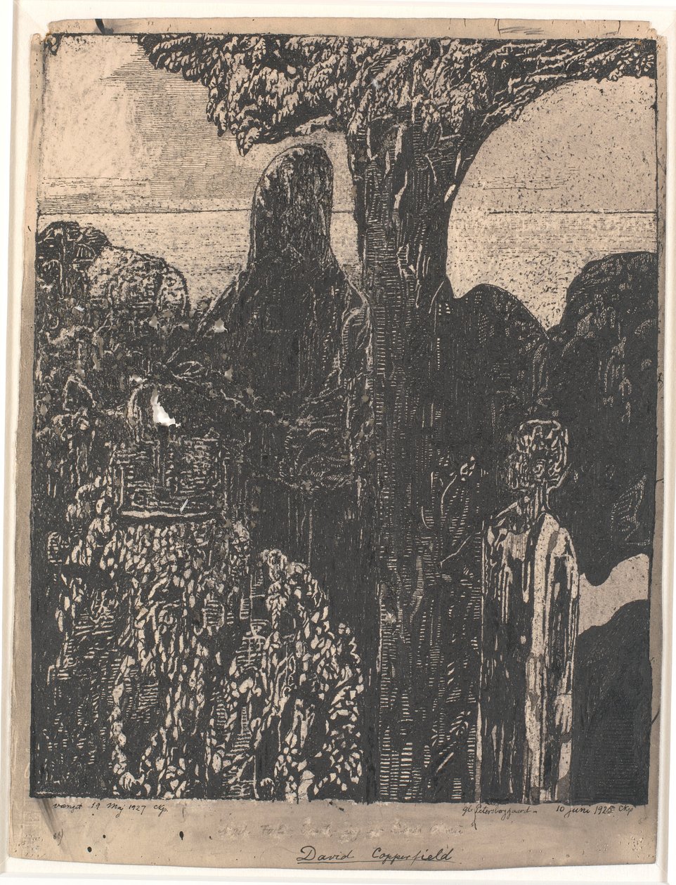 Visita a su tía, Miss Betsey Trootwood, Dover de Christian Kongstad Petersen