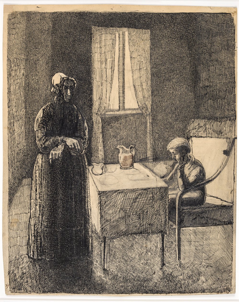 Escena de David Copperfield (?) de Christian Kongstad Petersen