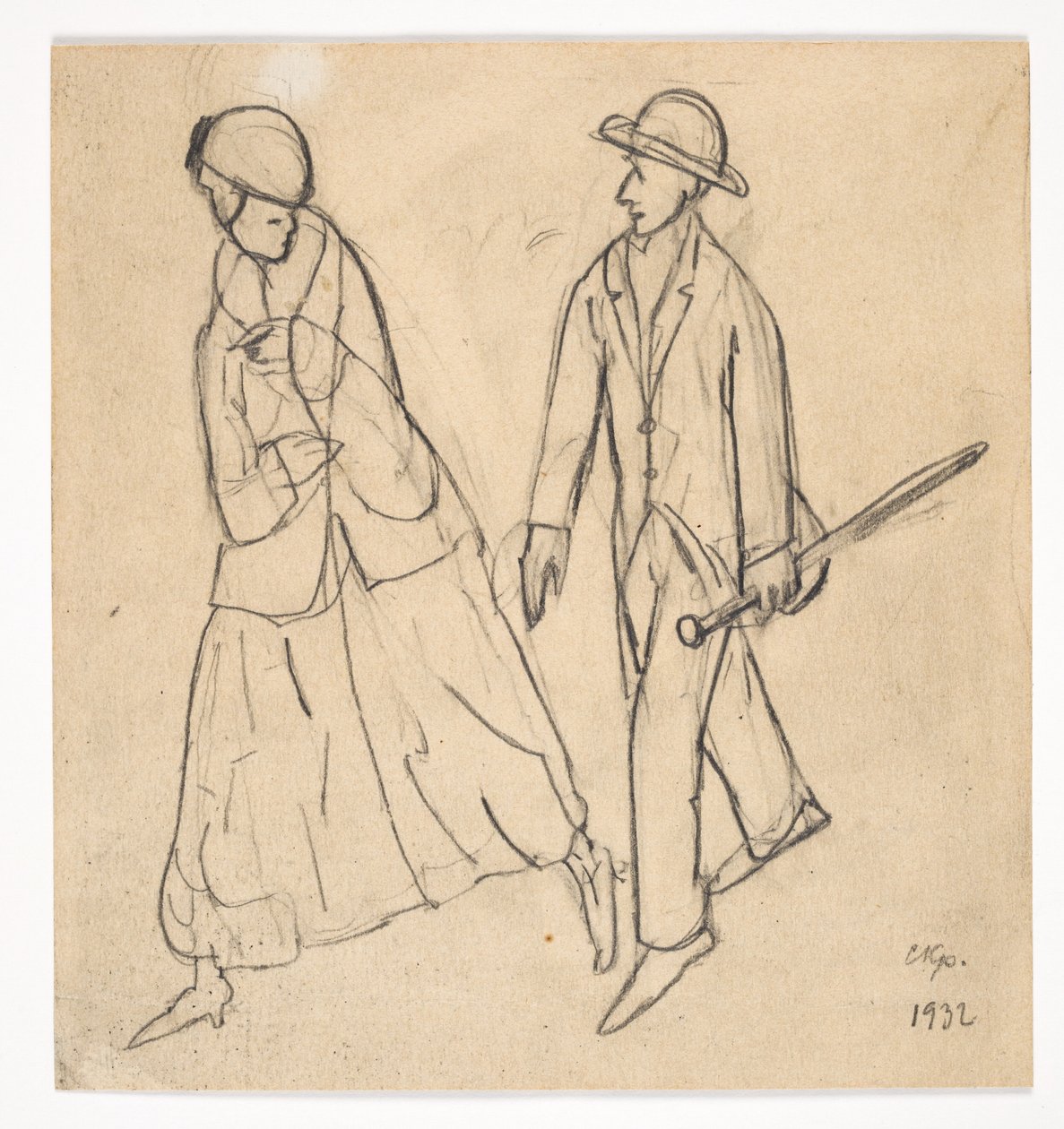 Dos figuras de Christian Kongstad Petersen