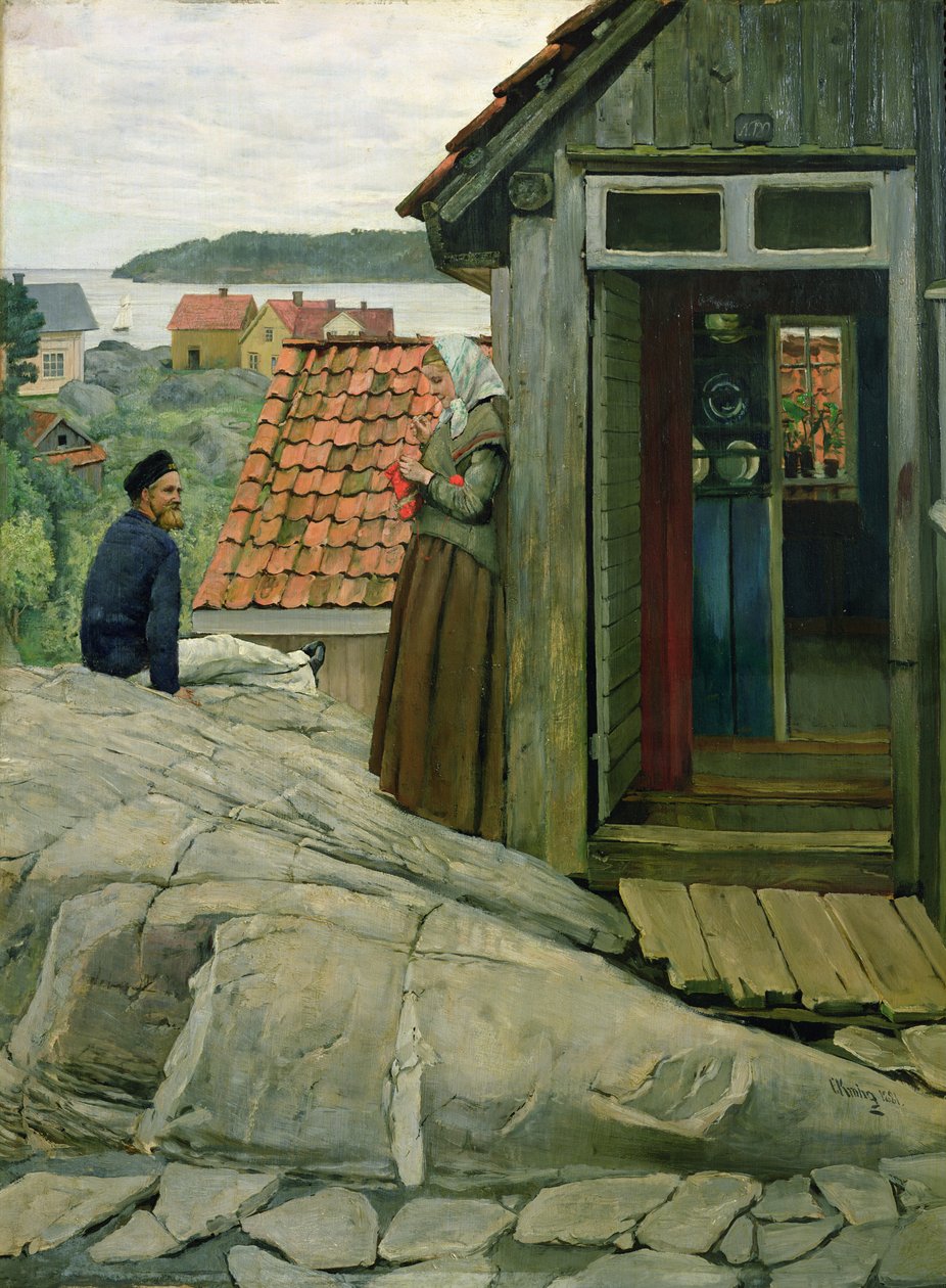 de la costa de Christian Krohg