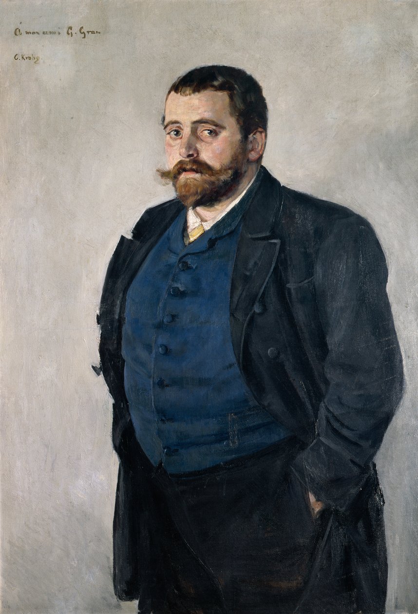Gerhard Gran (1856-1925), catedrático de literatura nórdica de Christian Krohg