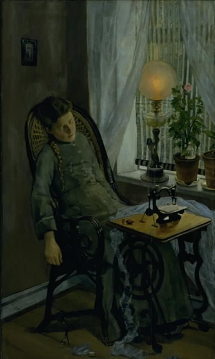 La costurera de Christian Krohg