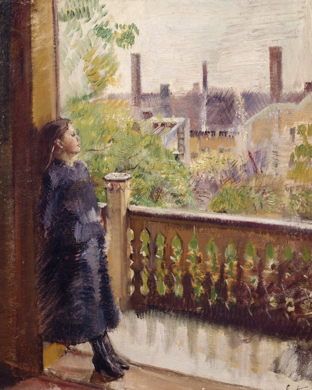El balcón de Grønnegate de Christian Krohg