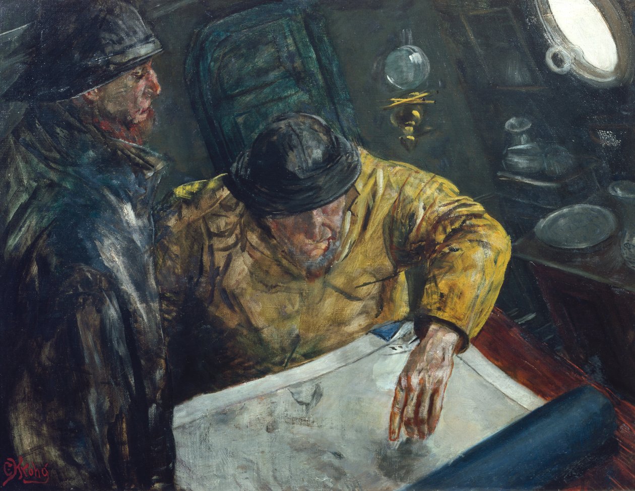 El rumbo está fijado, c.1888 de Christian Krohg