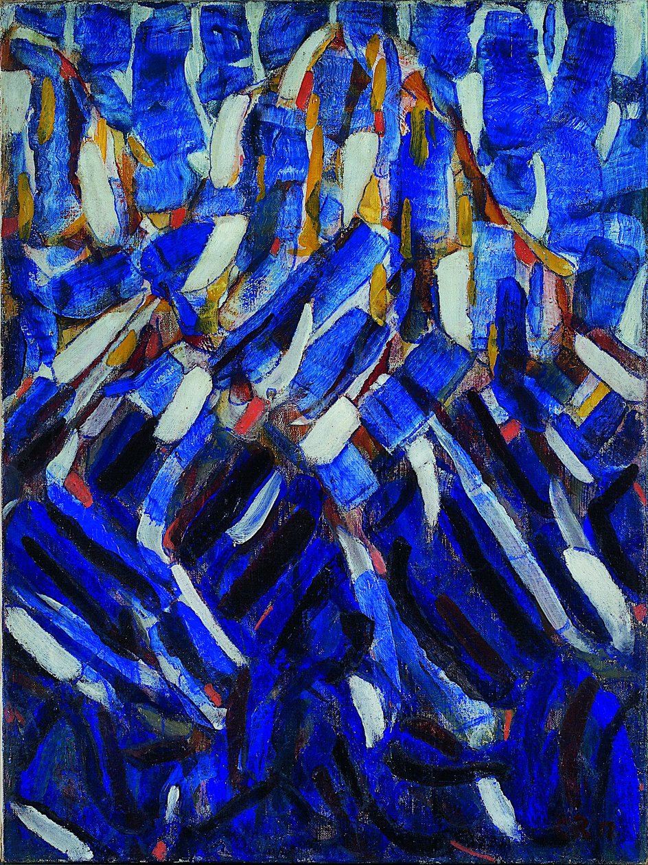 Abstracción (la Montaña Azul) de Christian Rohlfs