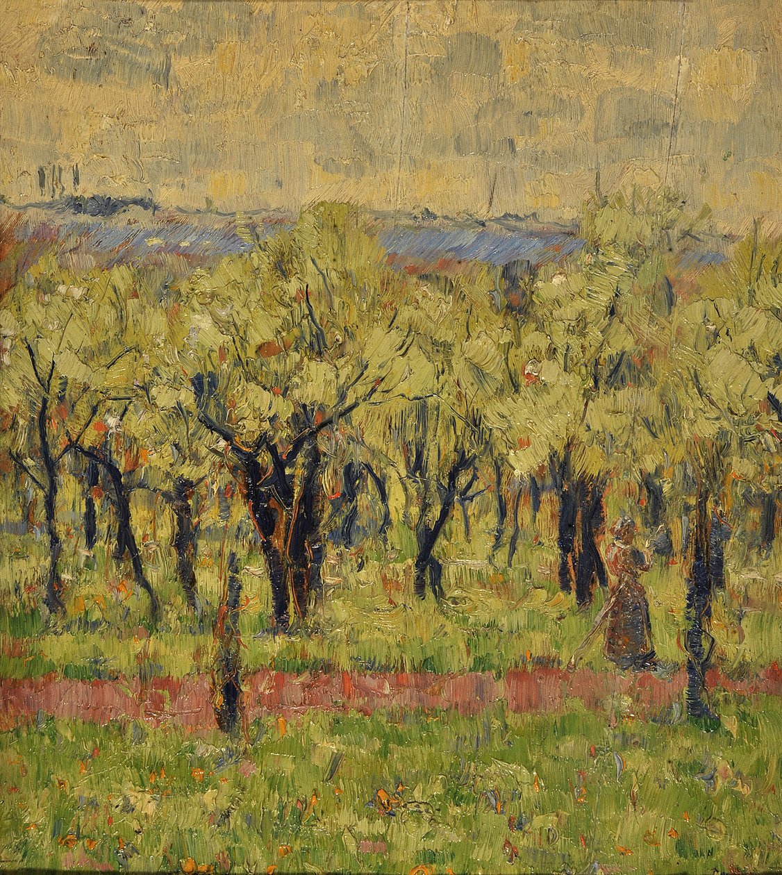 Huerto frutal en flor de Christian Rohlfs