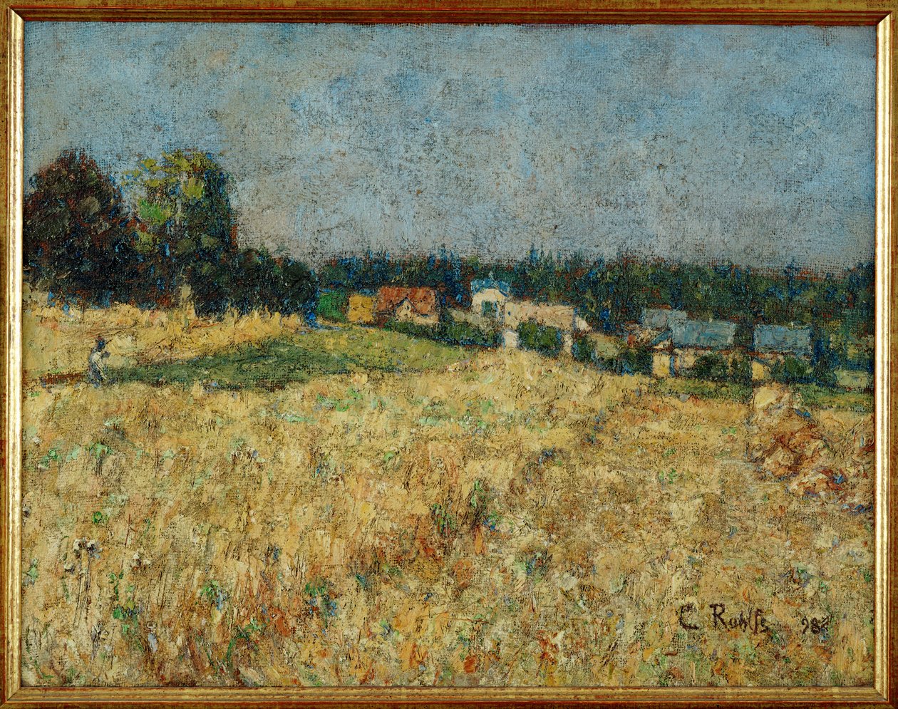 Midsummer - Solsticio de verano ... (pintura sobre lienzo) de Christian Rohlfs