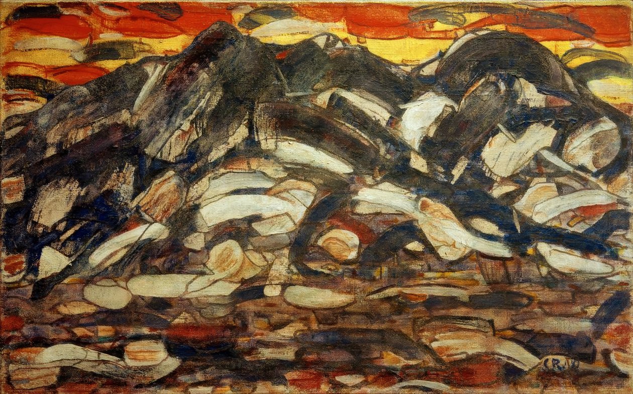 Montañas Wetterstein de Christian Rohlfs