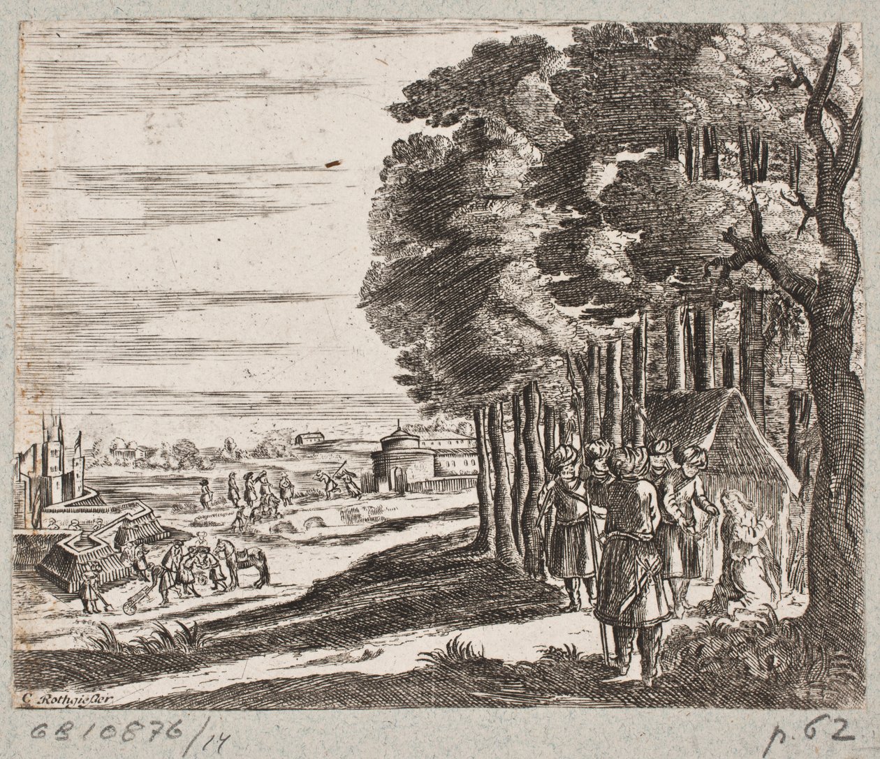 Ilustración de Adam Olearius, “Persianischer Rosenthal von einem Sinnreichen Poeten Schich Saadi [...]”, Schleswig 1660 de Christian Rothgiesser