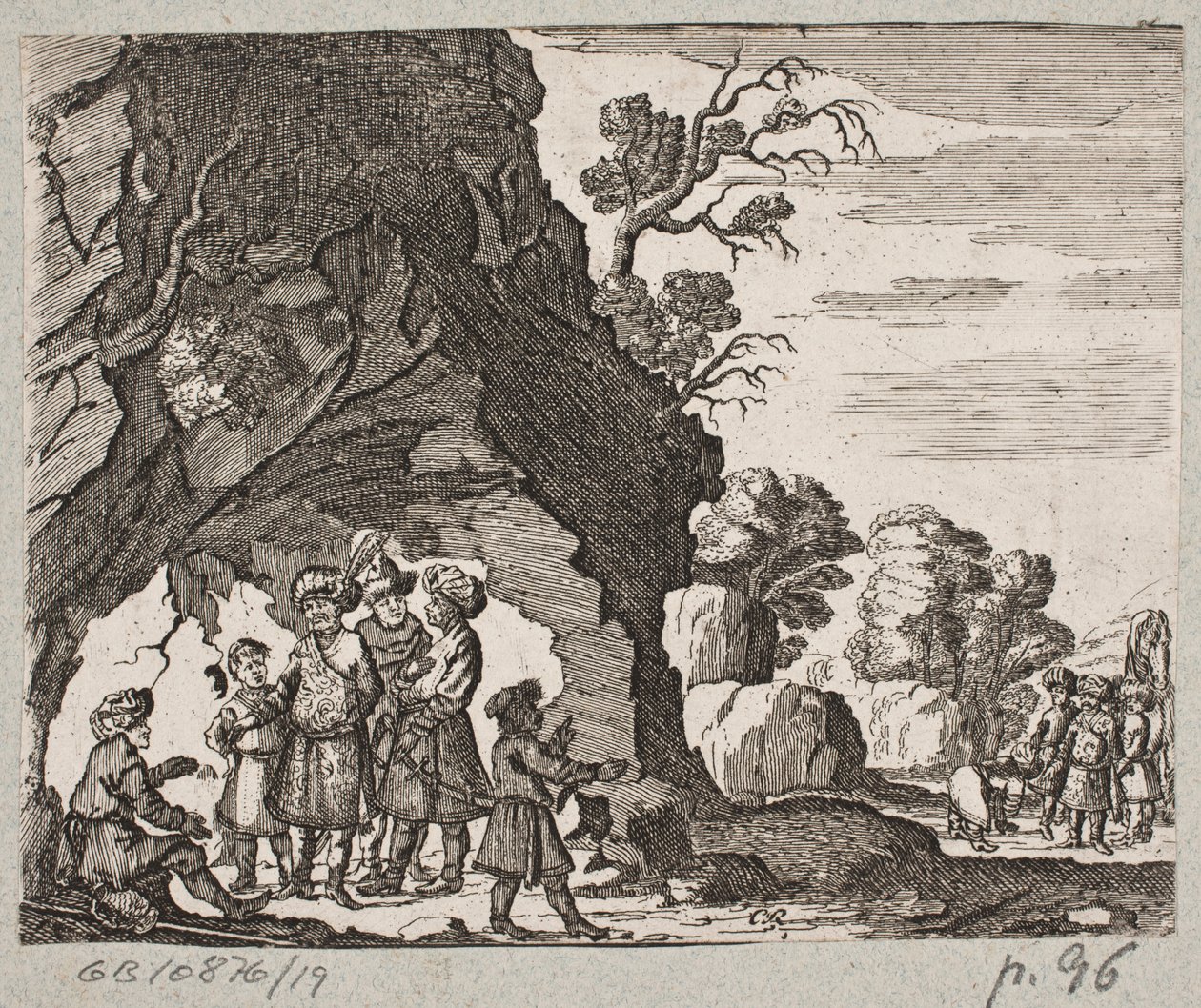 Ilustración para Adam Olearius, "Persianischer Rosenthal von einem Sinnreichen Poeten Schich Saadi", Schleswig 1660 de Christian Rothgiesser