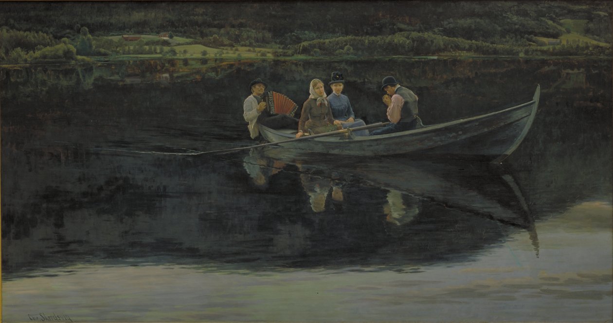 Noche de San Juan en Noruega de Christian Skredsvig