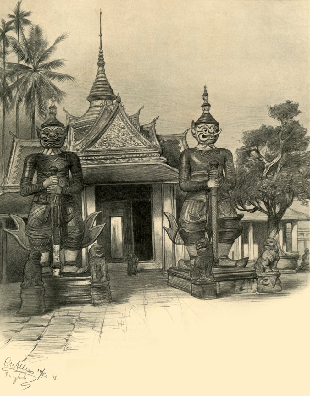Bangkok, Siam, 1898 de Christian Wilhelm Allers