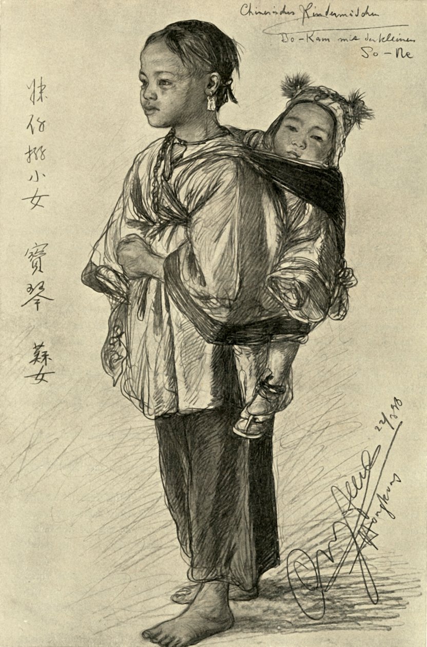 Bo-Kam y So-Ne - Chinas, Hong Kong, 1898 de Christian Wilhelm Allers