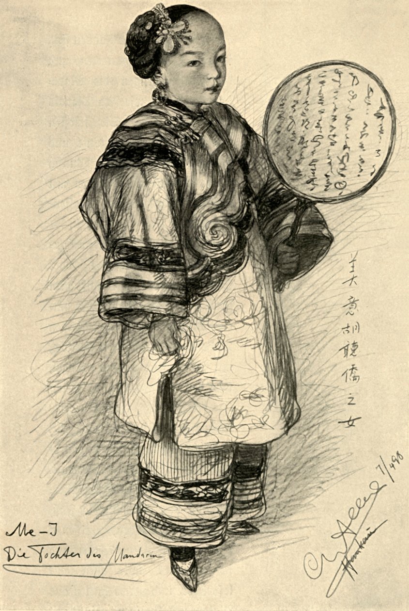 Me-J - hija de un mandarín, Hankow, China de Christian Wilhelm Allers