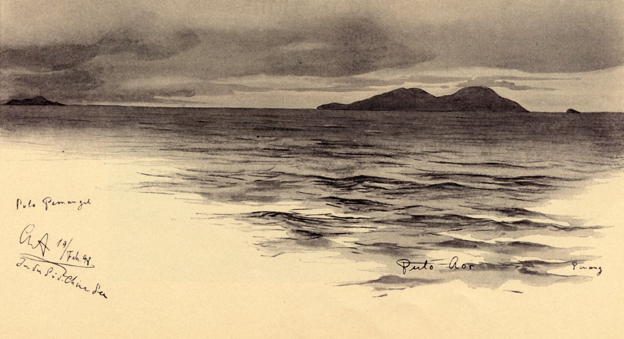Isla Pemanggil, Malasia, 1898 de Christian Wilhelm Allers