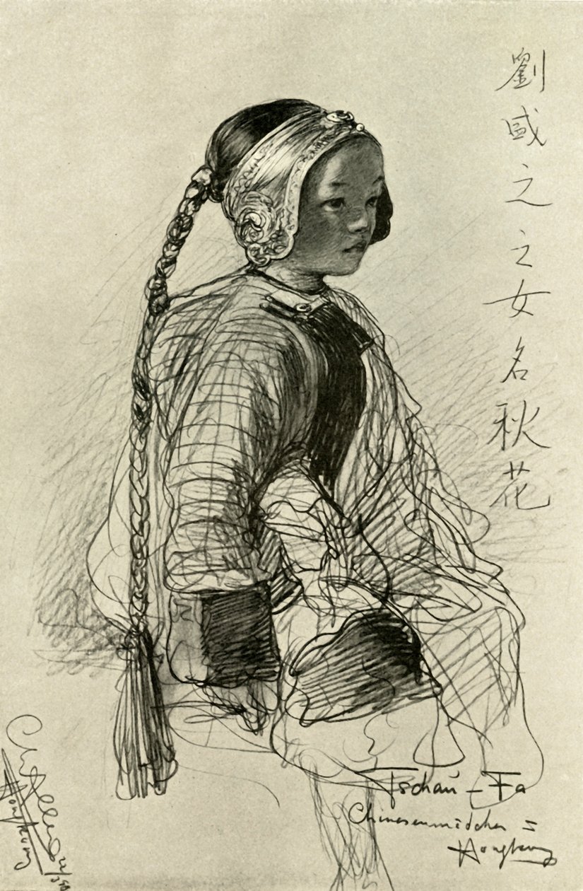 Tschan-Fa - Chica china, Hong Kong de Christian Wilhelm Allers