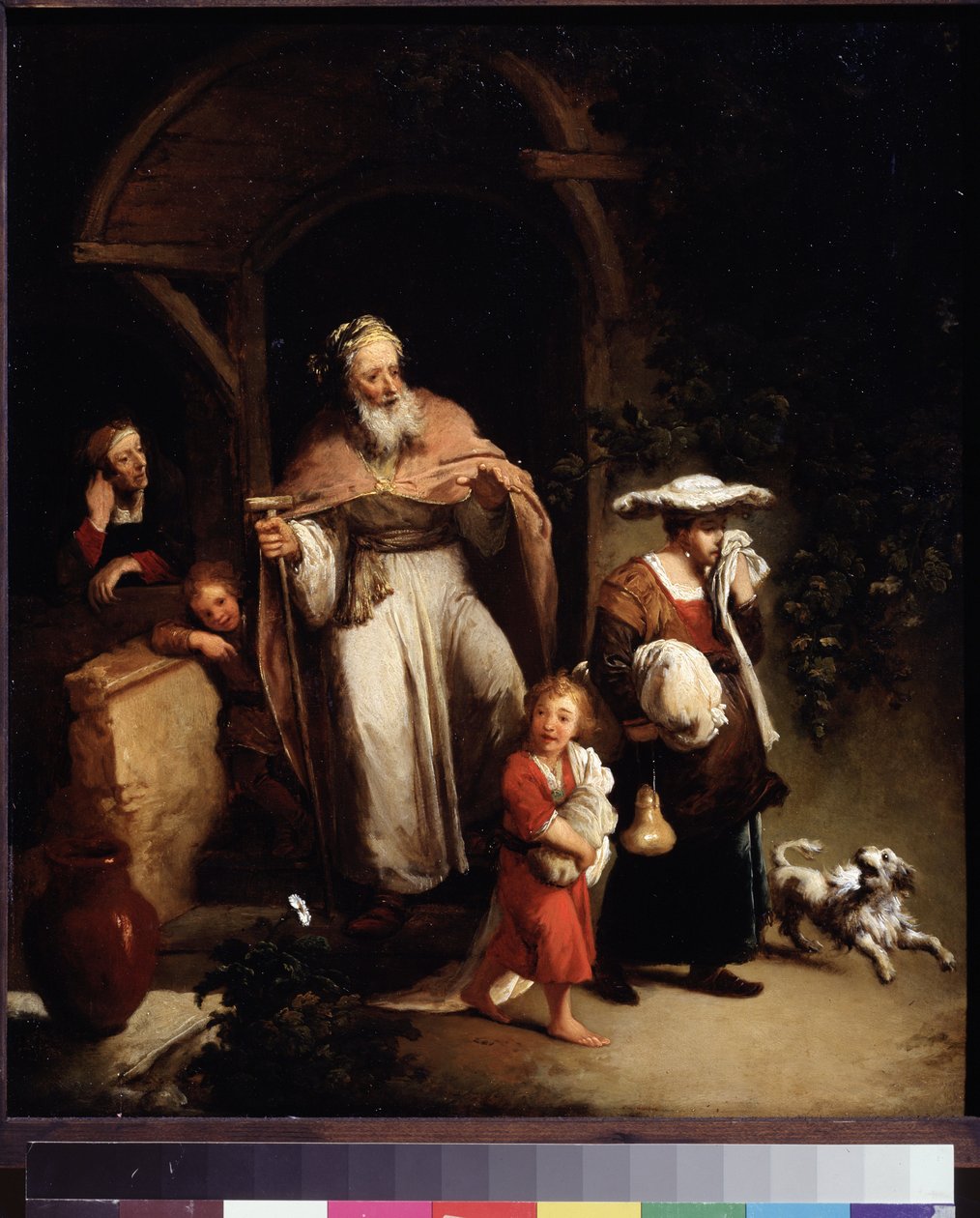 (La expulsión de Agar) Ismael es el primer hijo de Abraham con Agar, la sierva egipcia de su esposa Sara. Tras el nacimiento de Isaac, Ismael y Agar son expulsados. Pintura de Christian Wilhelm Ernst Dietrich (1712-1774) Siglo XVIII Musa de Christian Wilhelm Ernst Dietrich