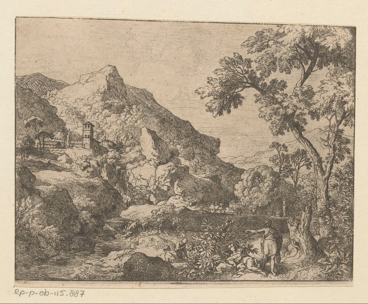Paisaje montañoso de Arcadia de Christian Wilhelm Ernst Dietrich