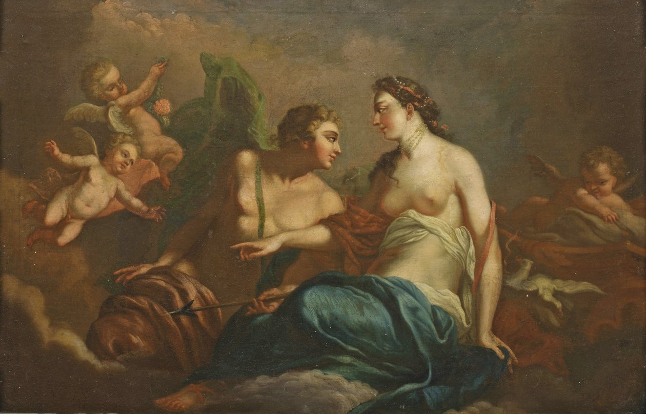 Christian Wilhelm Ernst Dietrich gen. Dietricy - Adonis y Afrodita de Christian Wilhelm Ernst Dietrich