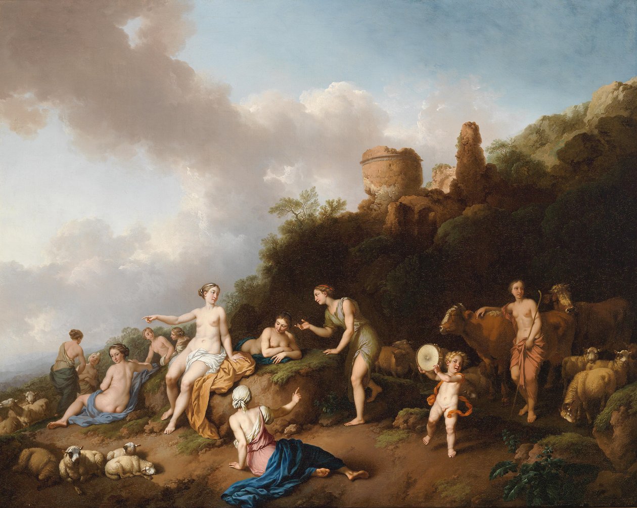 Diana y sus nimfs de Christian Wilhelm Ernst Dietrich