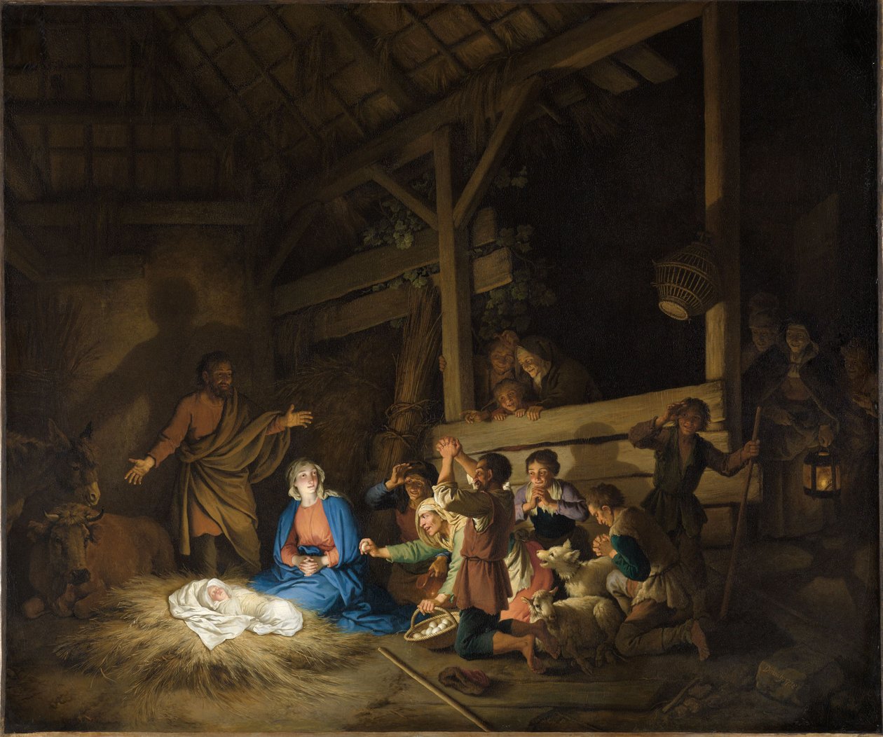 La adoración de los pastores de Christian Wilhelm Ernst Dietrich