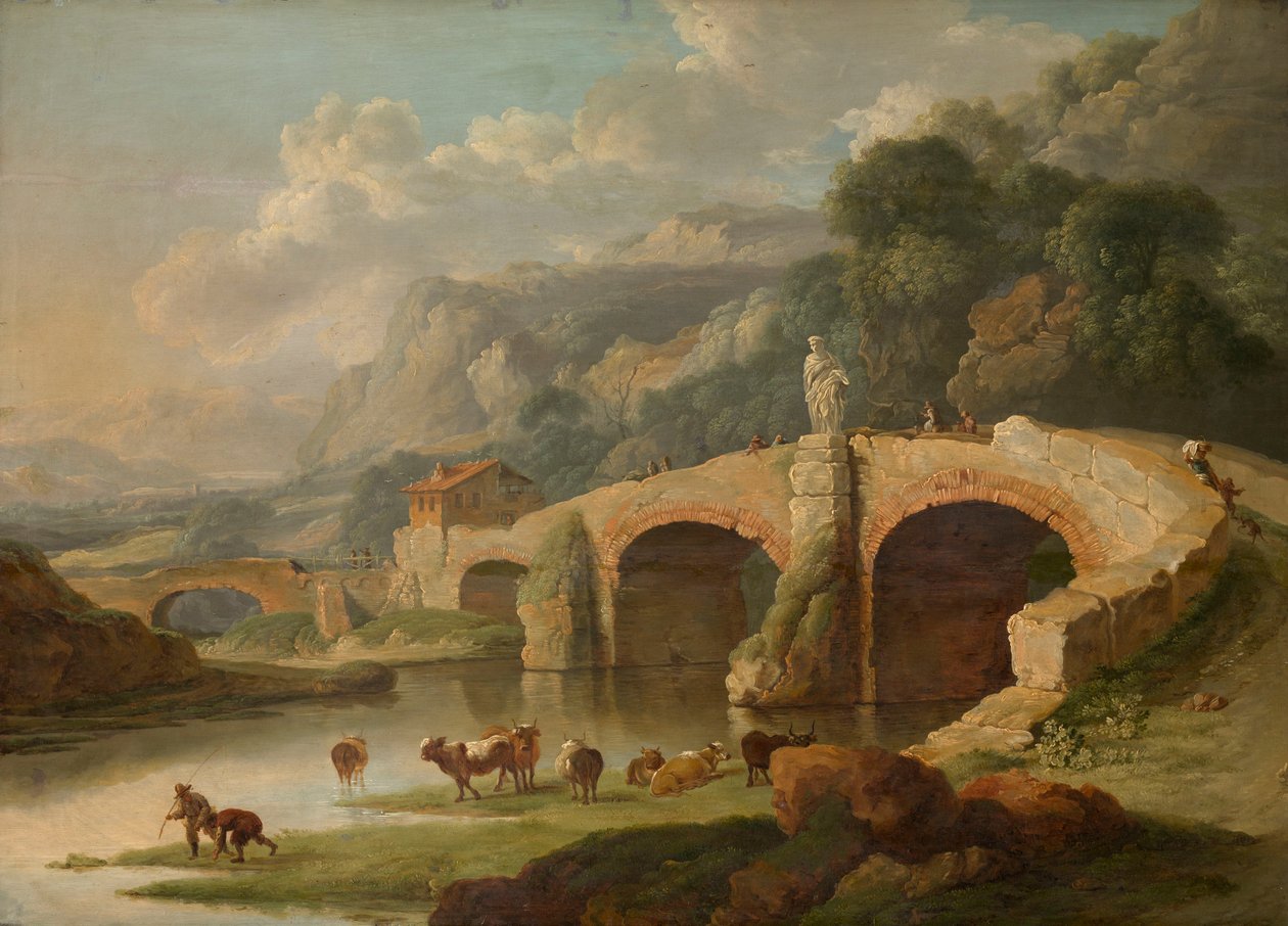 Paisaje italiano de Christian Wilhelm Ernst Dietrich