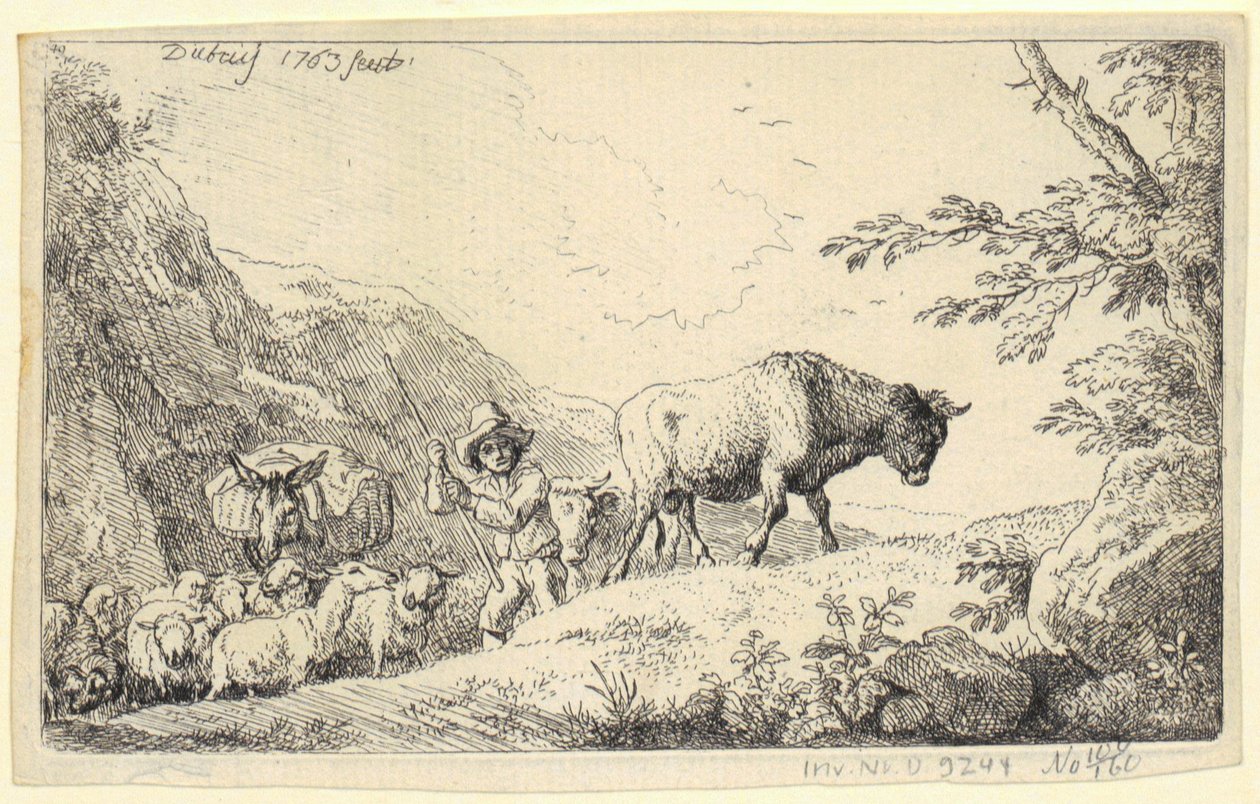 Paisaje con San Francisco de Christian Wilhelm Ernst Dietrich