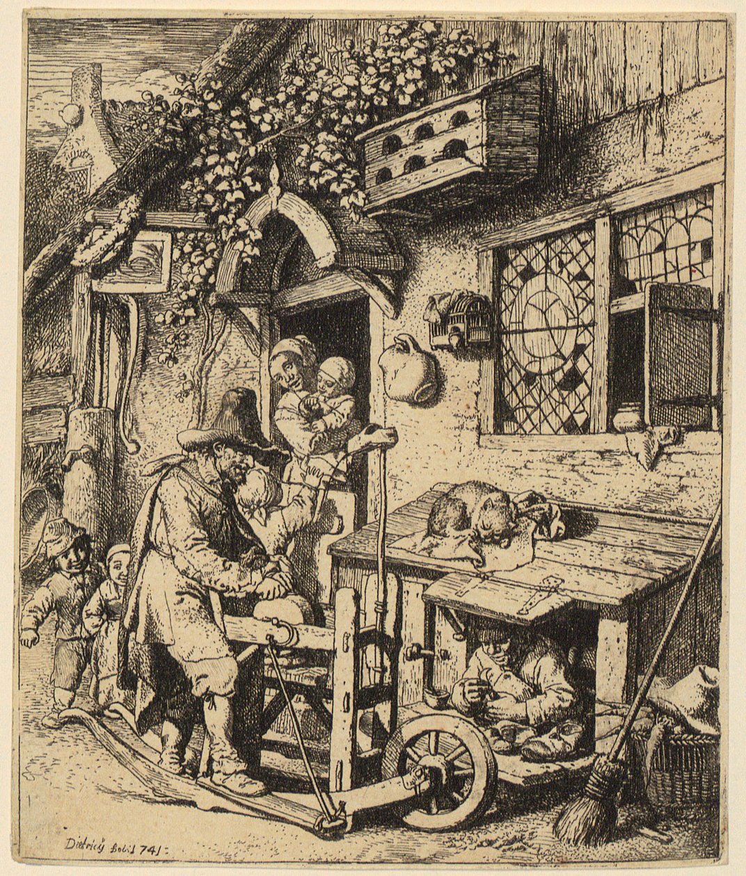 Afilador de tijeras de Christian Wilhelm Ernst Dietrich